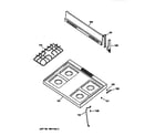 GE JGBS03PPW1WH main top section diagram