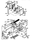 Upper control panel & oven body