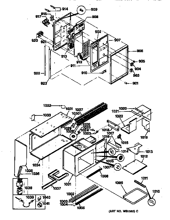 UPPER CONTROL PANEL & OVEN BODY