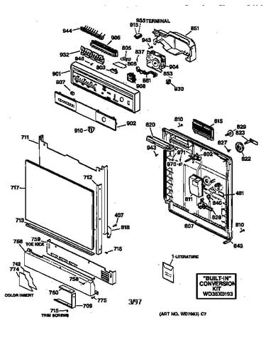 Escutcheon & door assembly