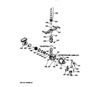 GE GSC1200T01WH motor-pump mechanism diagram