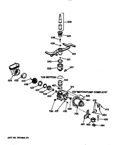 Motor-pump mechanism