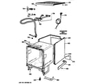 GE GSC1200T01WH case & hoses diagram