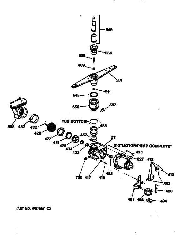 MOTOR-PUMP MECHANISM