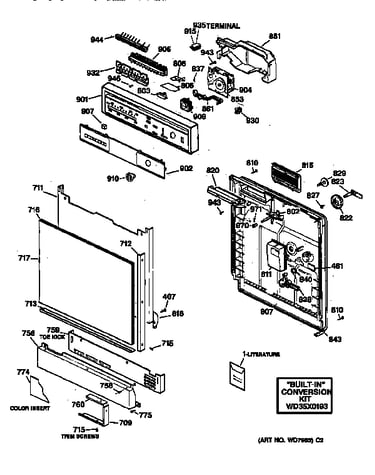 Escutcheon & door assembly
