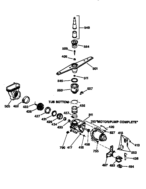 Motor-pump mechanism
