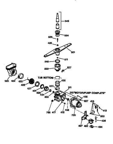 Motor-pump mechanism