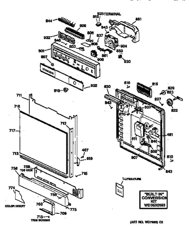 Escutcheon & door assembly