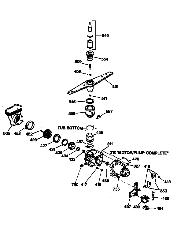 Motor-pump mechanism