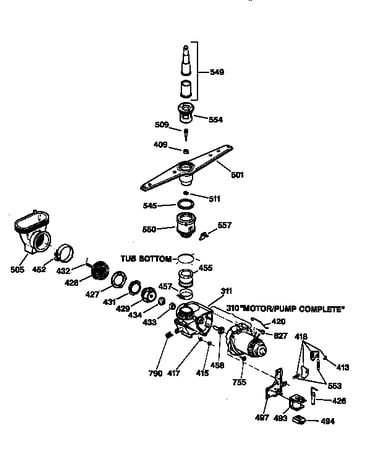 Motor-pump mechanism