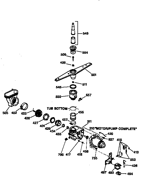 Motor-pump mechanism