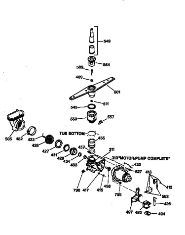Motor-pump mechanism