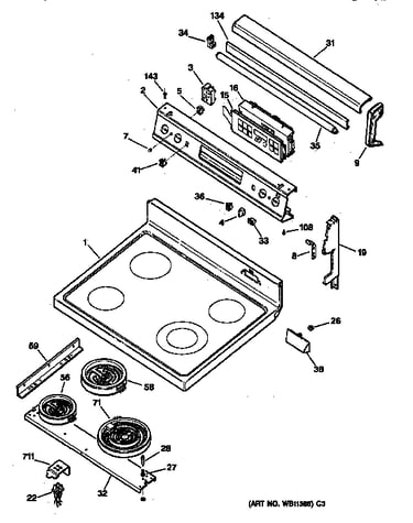 Cooktop & control panel