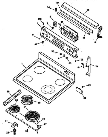 Cooktop & control panel