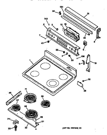 Cooktop & control panel