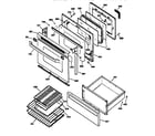 GE JBP95AV2 door & drawer parts diagram