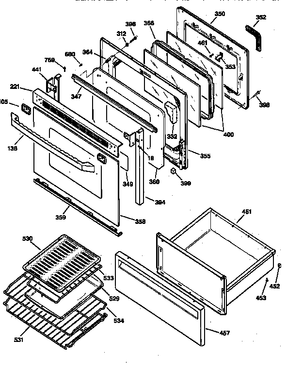 Door & drawer parts
