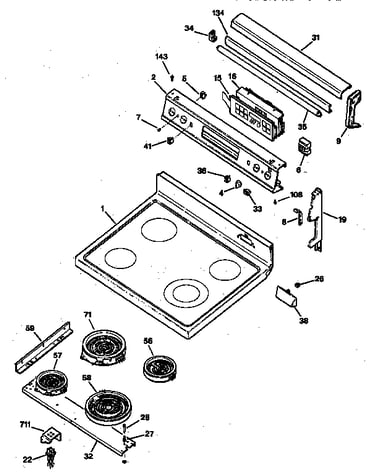 Cooktop & control panel