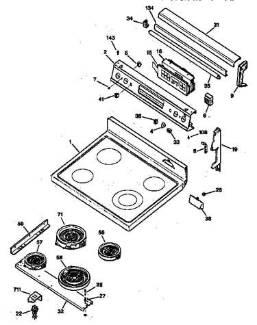 Cooktop & control panel