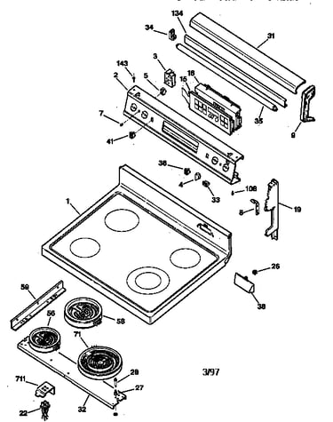 Cooktop & control panel