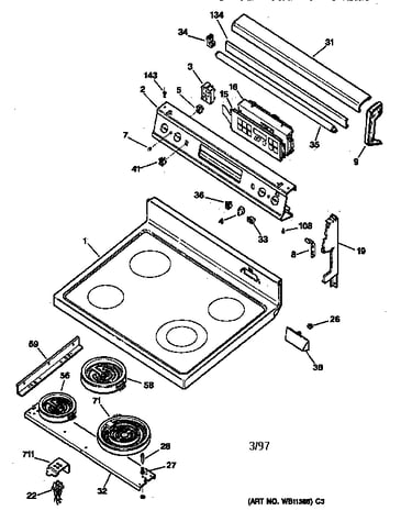 Cooktop & control panel