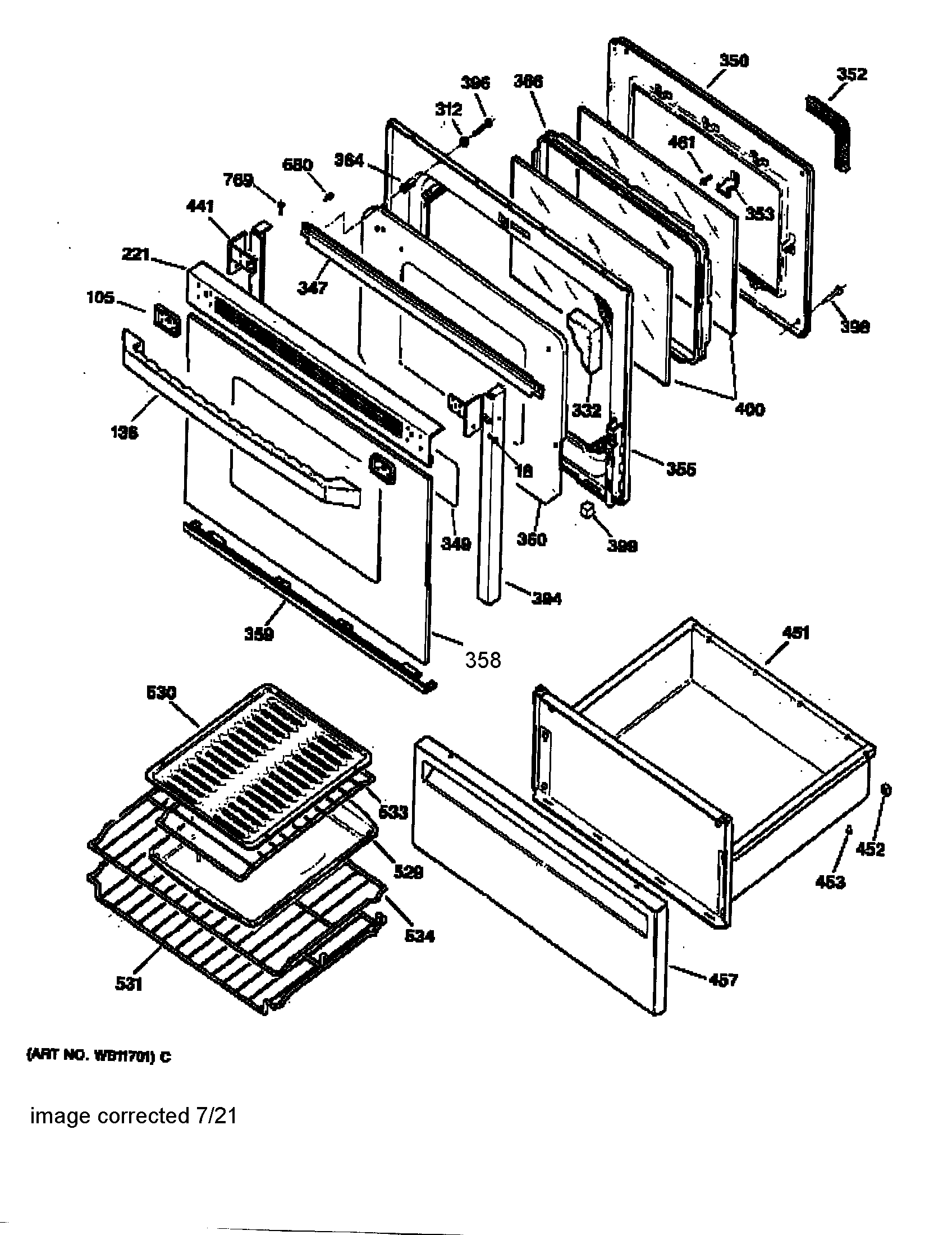 Door & drawer parts