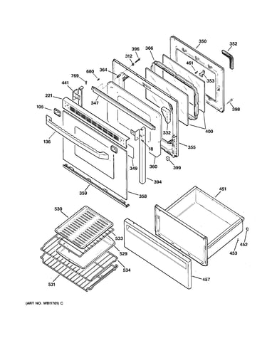 Door & drawer parts