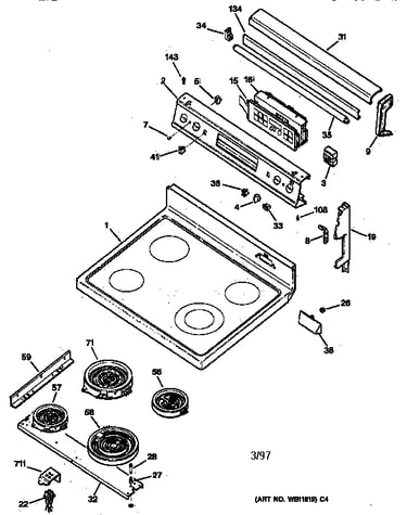 Cooktop & control panel
