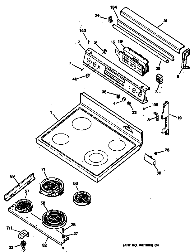 Cooktop & control panel