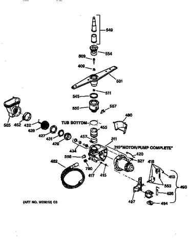 Motor-pump mechanism