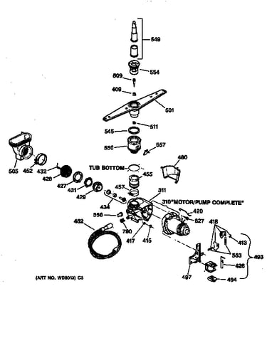 Motor-pump mechanism