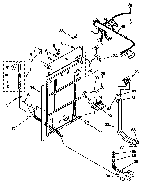 Rear panel