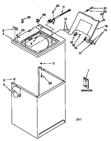 Top and cabinet