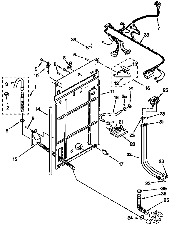 Rear panel