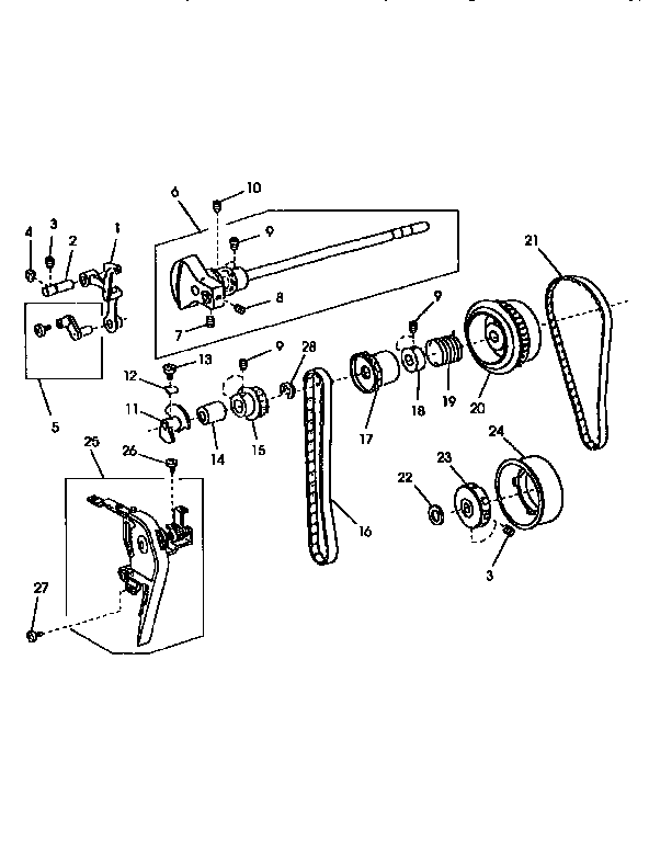 Take up lever