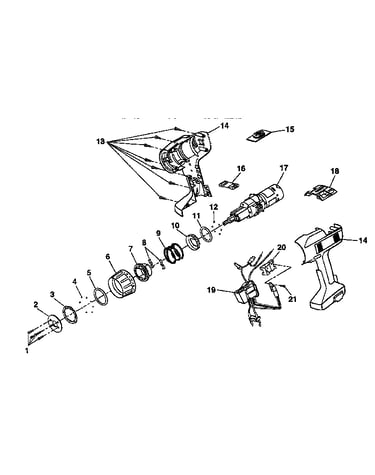 Motor and housing assembly