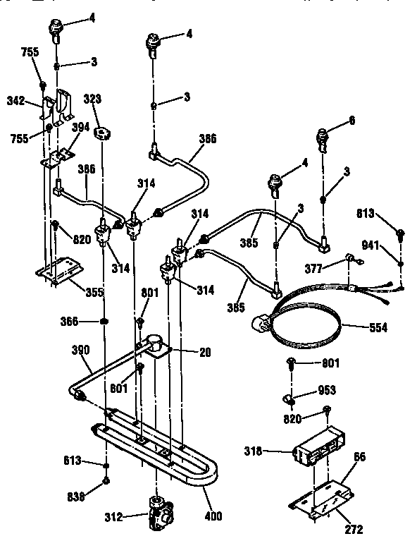 Burner section
