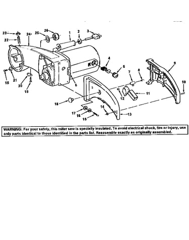 Arm and motor assembly