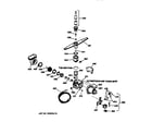 GE GSD715X-71AA motor-pump mechanism diagram