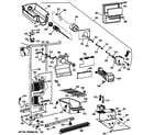 GE TFX22JWXDAA freezer section diagram