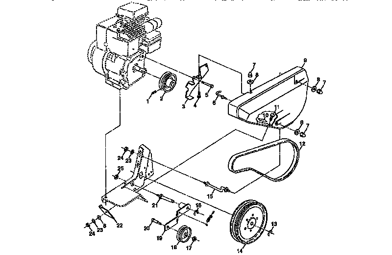 Belt guard and pulley assembly