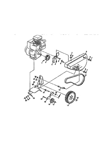 Belt guard and pulley assembly
