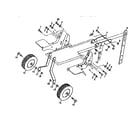 Western Auto 3332A79 wheel and depth stake assembly diagram