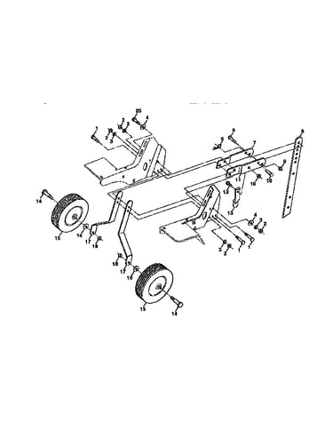 Wheel and depth stake assembly