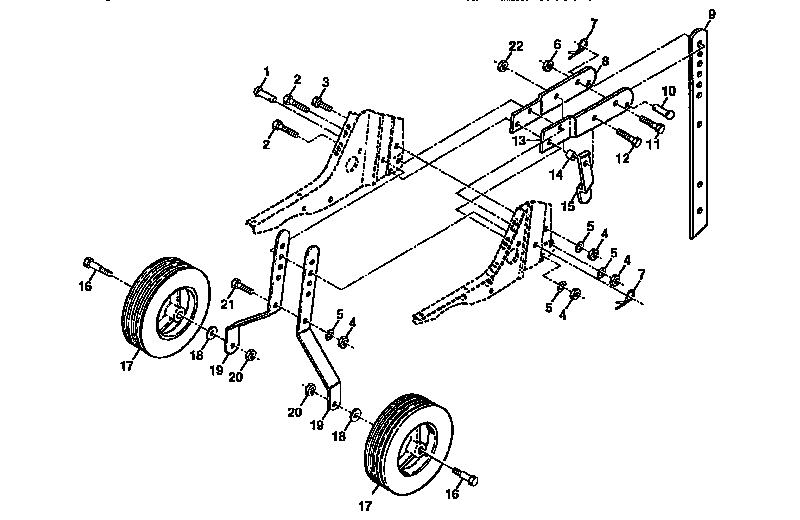 Wheel and depth stake assembly