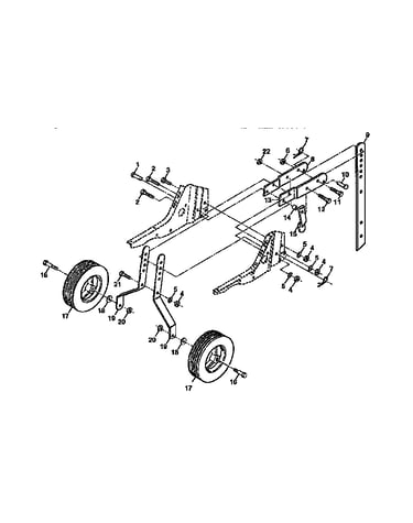 Wheel and depth stake assembly