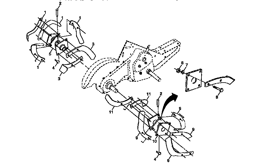 Tine assembly