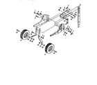 Western Auto 3355A79 wheel and depth stake assembly diagram