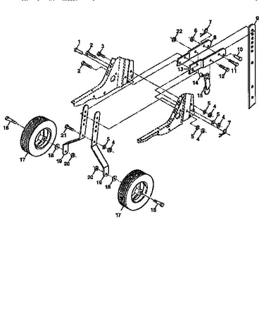 Wheel and depth stake assembly