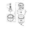 Kenmore 11027622790 agitator, basket and tub diagram